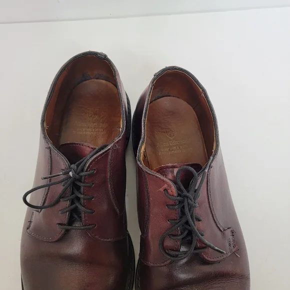 ALLEN EDMONDS OXBLOOD PARK AVENUE 1431 Leather Oxfords Dress Shoes Size 10.5